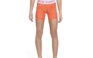 Nike PANTALN CORTO PRO DRI-FIT NARANJA NIA