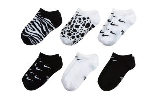 NIKE PACK DE 6 PARES CALCETINES EVERYDAY NEGRO BLANCO JUNIOR