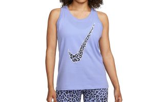 CAMISETA TIRANTES NIKE DRIFIT AZUL CELESTE MUJER