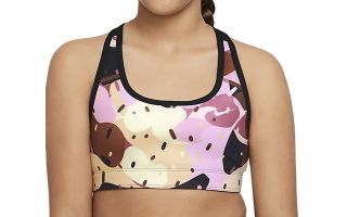 SUJETADOR NIKE SPORT REVERSIBLE NEGRO NIA