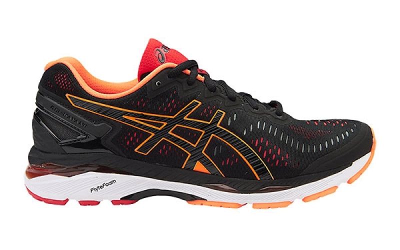 Asics Gel Kayano 23 Man Black Orange T646n 9030 Kayano 23 Asics Gel Kayano 23 Man Black Orange T646n 9030 Kayano 23