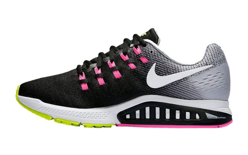 Nike Air Zoom Structure 19 Mujer Negro Rosa | Versátiles y Cómodas