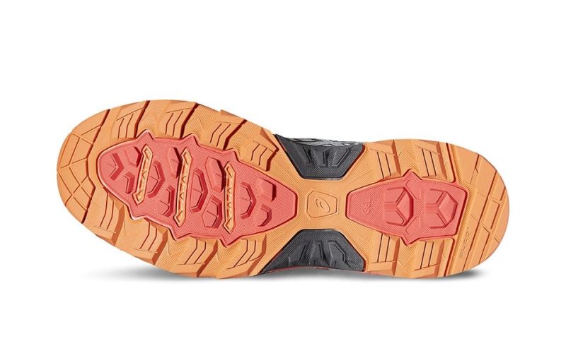 ASICS GEL FUJITRABUCO MUJER GRIS CORAL - Oferta en Running