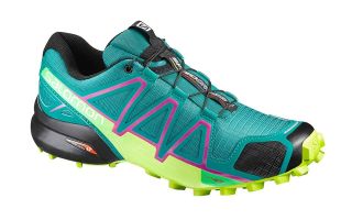 SALOMON SPEEDCROSS 4 MUJER VERDE AMARILLO 392402