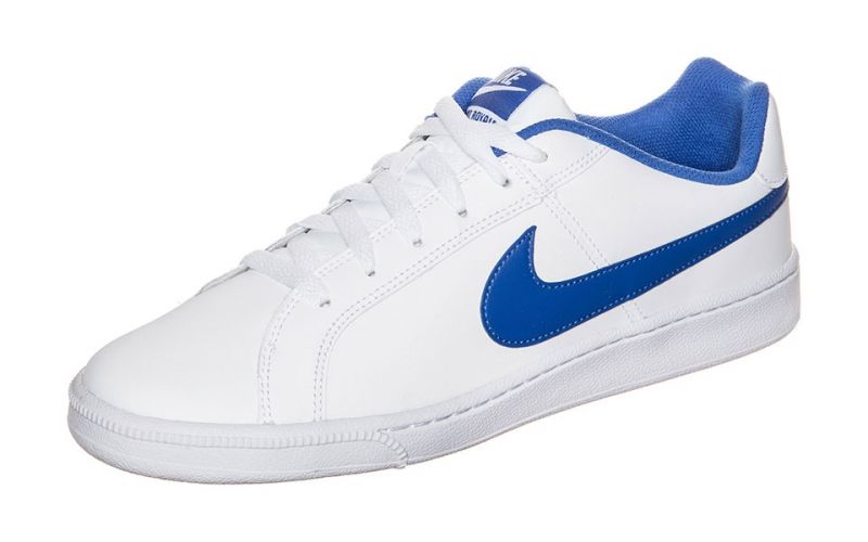nike court white and blue