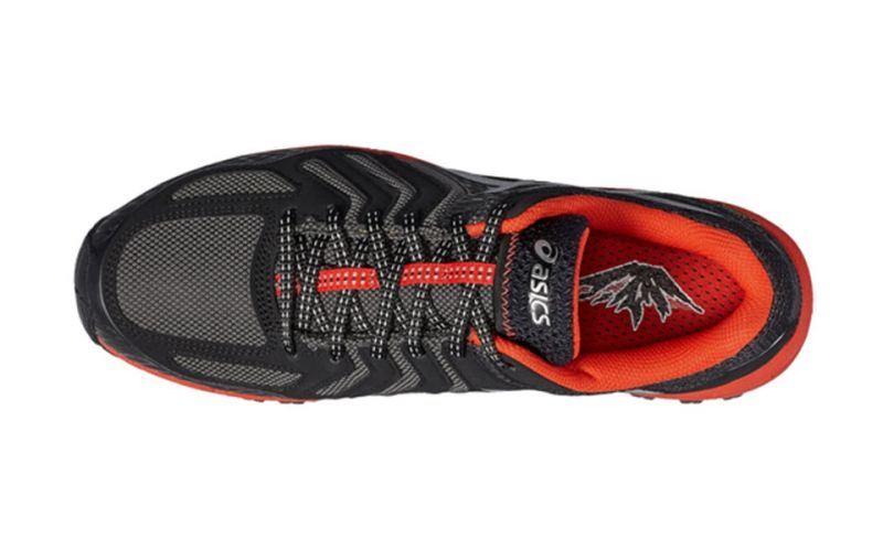 patinar Tía Molestar Asics Gel Fuji Attack 5 GTX Negro Rojo | Ofertas Asics Trail