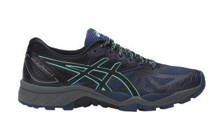 ASICS GEL FUJITRABUCO 6 MUJER NEGRO AZUL T7E9N 5090