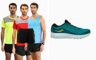 SAUCONY PACK RIDE ISO 2 S20514-37 Y 3 CAMISETAS RUNAWAY