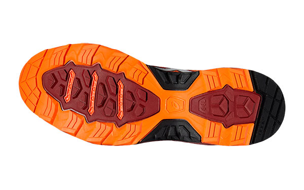 asics naranjas running