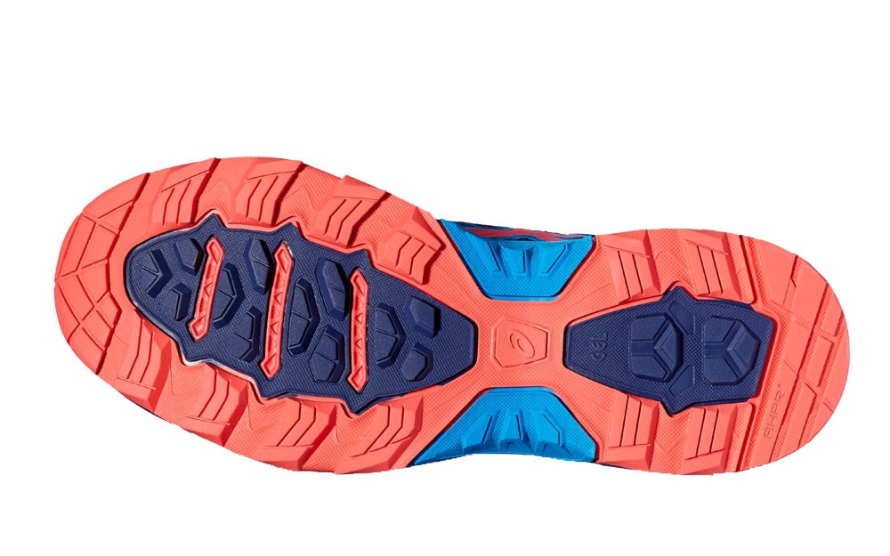 Asics Gel FujiTrabuco 5 coral women | Sole with a new pattern
