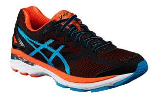 ASICS GT 2000 4 NEGRO NARANJA Y AZUL T606N 9043