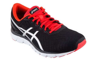 ASICS GEL ZARACA 5  NEGRO ROJO T6G3N 9093