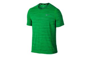 NIKE T-SHIRT NIKE COOL MILER GRN