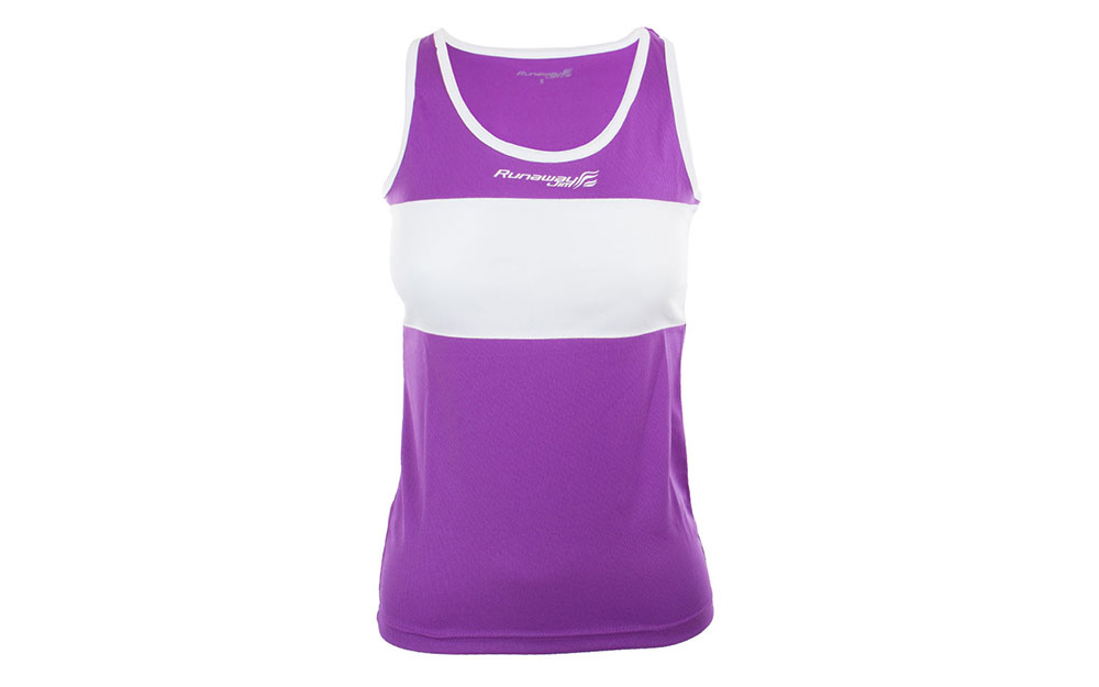 Debardeur Filipides Femme Mauve Blanche