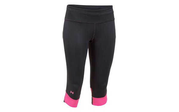 Mallas Armour Negras y Rosas Capry | Mallas de running