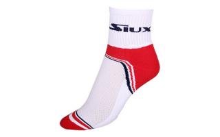 SIUX CALCETIN BLANCO ROJO